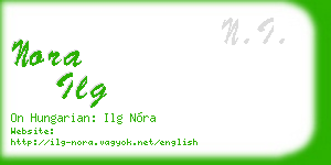 nora ilg business card